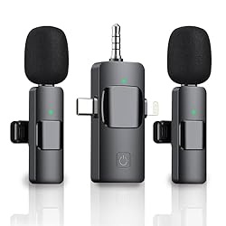 Newnik 3 in 1 Wireless Lavalier Microphone for