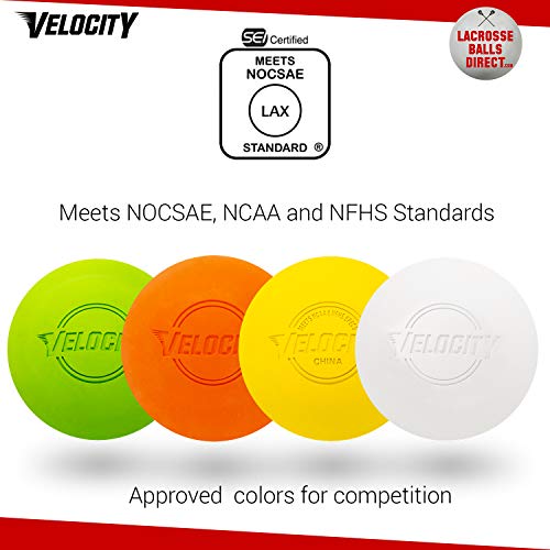 Velocity Lacrosse Balls Official Sized NFHS, SEI, and NCAA Approved