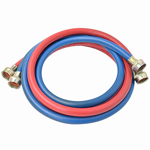 TT FLEX UPC Approved Red and Blue Rubber Washing Machine Fill Connector