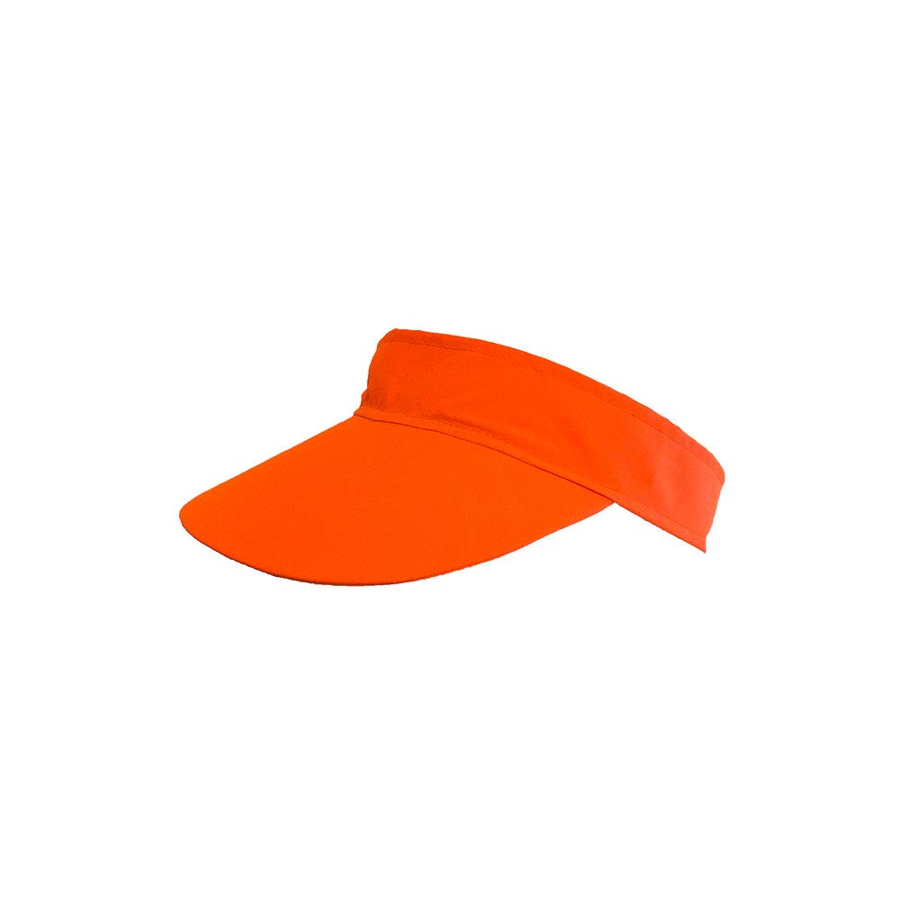 Wicked Costumes Adult Unisex Pub Golf Visor Hat Fancy Dress Accessory (Neon Orange)