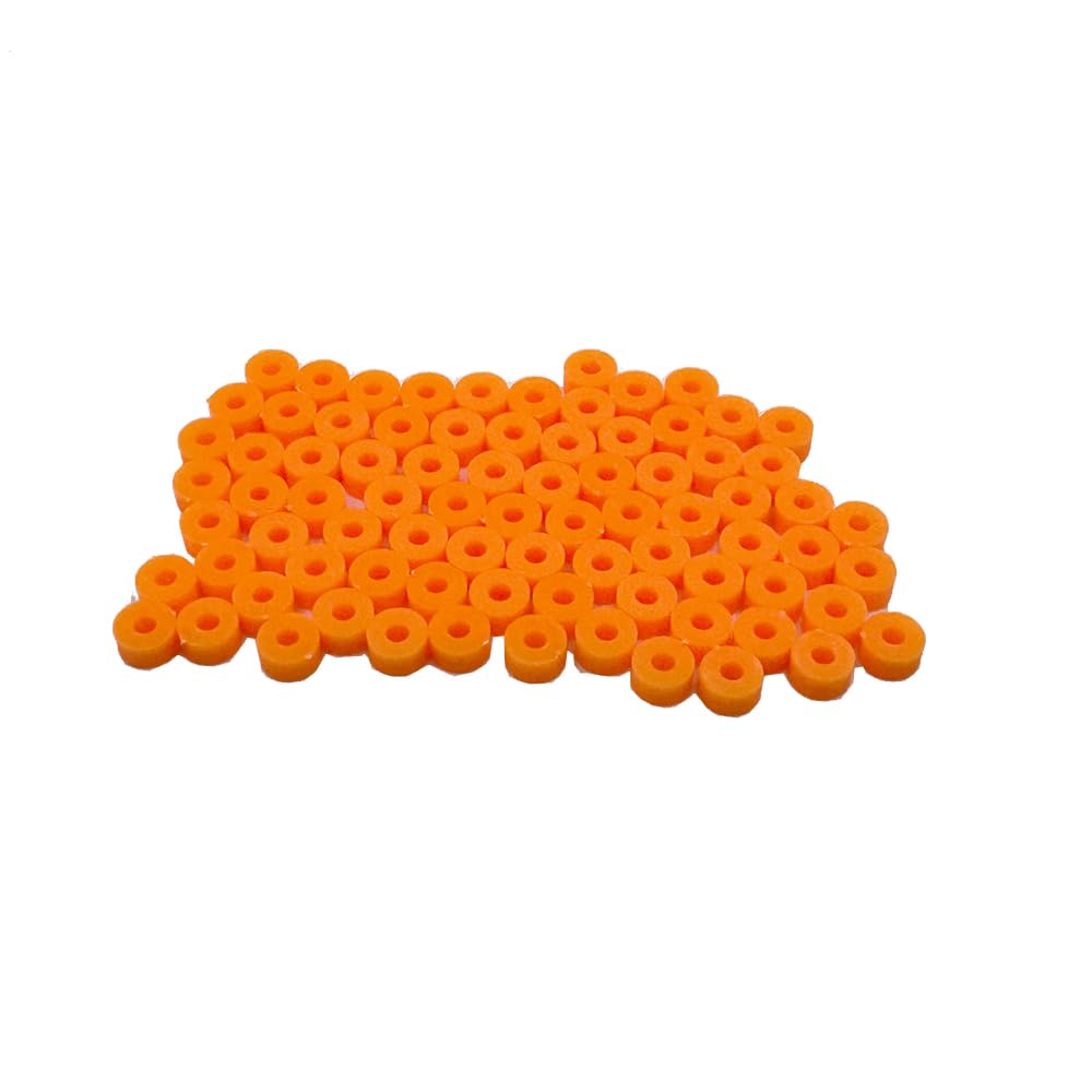 Photo 1 of 80PCS 2mm Model Toy Shaft Sleeves Toy Axles Sleeves for DIY Model Toy RC Car Accessories (Orange)
