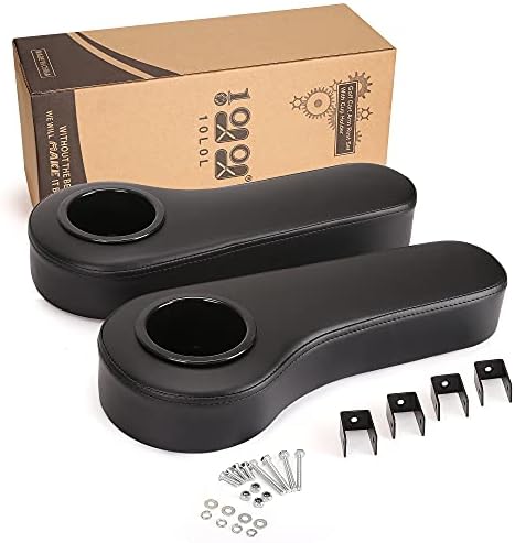 10L0L Golf Cart Rear Seat Kit Arm Rest Set with Cup Holder for Club Car EzGo Yamaha Drilling Required or Drilling No Required Kits Include 10L0L Golf Cart Rear Seat Kit Arm Rest Set with Cup Holder for Club Car EzGo Yamaha Drilling Required or Drilling No Required Kits Include