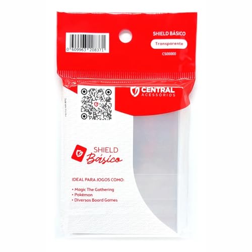 Sleeve/Shield 63 x 88mm Padrão Básico Protetor de Cartas Transparente 100 Unidades