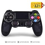 PS4 Controller Wireless Controller for Sony Playstation 4 / PS4 Pro/Slim with Charge Cord, Bluetooth Gamepad Grip Light Bar Gaming Joystick Gift for Hardcore Player