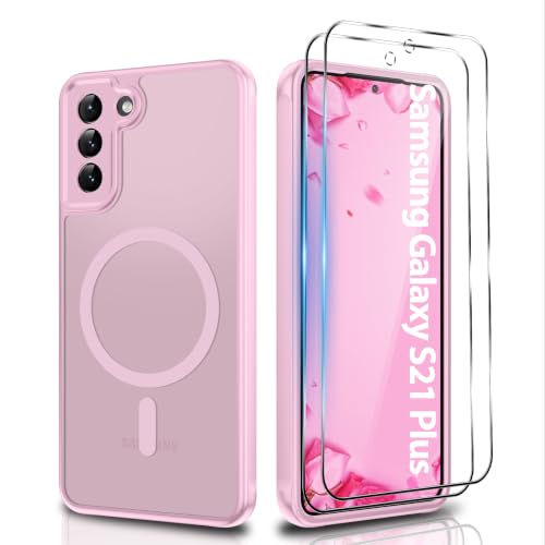 Ylzhe for Samsung S21 Plus Phone Case, MagSafe Fit,Magnetic Matte,Pink at Amazon