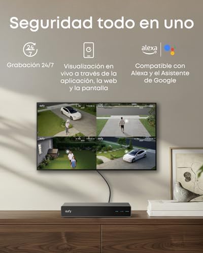 eufy SoloCam S4 NVR PoE: 8 Canales (ampliables a 16), IA Local