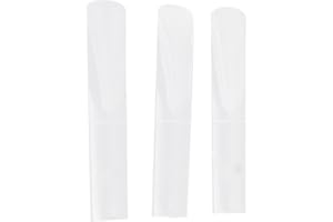 3-Pack Resin Alto Saxophone Reeds 2.5 Strength Warm Tone Professional Student Use(Transparent)