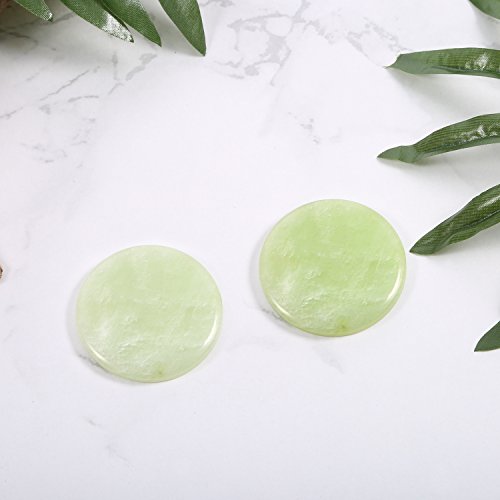 2 Pieces Jade Stone for Lash Glue Eyelash Extension Round Jade Stone
