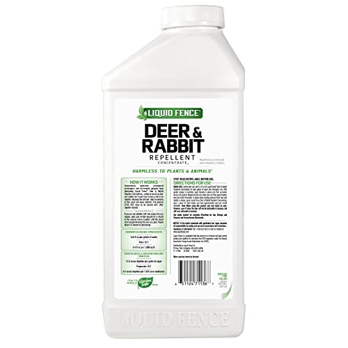Liquid Fence Deer and Rabbit Repellent Concentrate, Keep Deer and