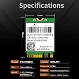 Tsadeer WiFi Card 1200Mbps AC Bluetooth 4.0 for MacOS Hackintosh view 4