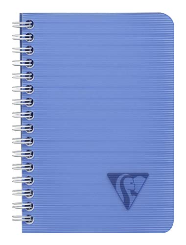 Clairefontaine 328526C - Packung mit 10 Doppelspiralbücher Linicolor Fresh 9,5x14 cm, 50 Blatt liniert, 90g, farbig sortiert, 10 Stück