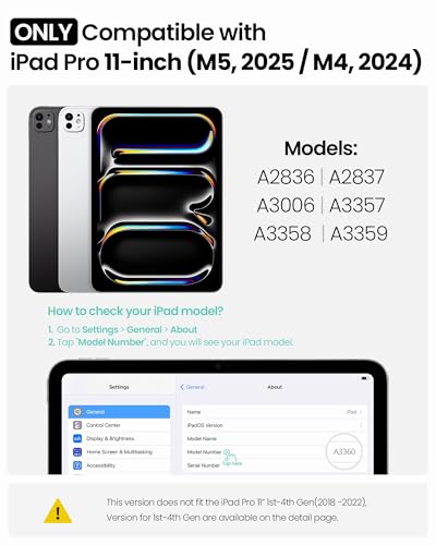 Nillkin iPad Pro 11 inch Case with Keyboard (M5 2025/M4 2024), Magic Trackpad, 7 Colors Backlit, Portrait/Landscape Modes, Detachable & Rugged iPad Keyboard Case for iPad Pro 11” 5th Generation, Black