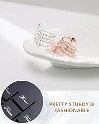 Feraco 2PCS Magnetic Copper Rings For Women For
