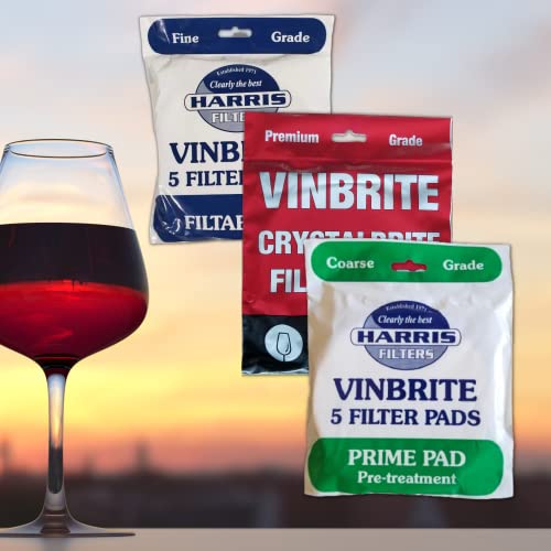 Replacement Harris Filter Pads Variety Pack For Vinbrite MK3 Wine