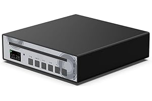 LEAUDIO SMSL PL100 CD Player CS43131 decoder Support Optical coaxial 3.5mm Headphone Output with Remote Control Hi-res (Black)