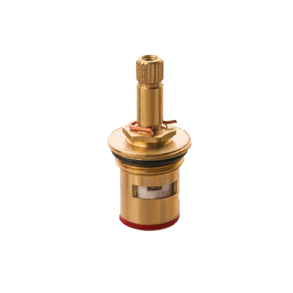 Faucet Ceramic Cartridge Valve, G1/2" Brass Tap Ceramic Disc Cartridges Replacement Hot Cold Water Spool (G1- H54mm)