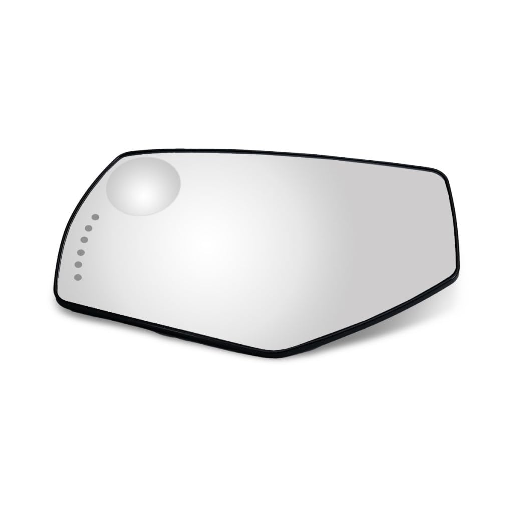 Photo 1 of KarParts360 For GMC Sierra 2500/3500 HD 2015 16 17 18 2019 Mirror Glass Driver Side | w/Spotter Glass | w/LED Signal Light | Heated | Power | Replacement For GM1324146 | 22753637, 84499222_pfm