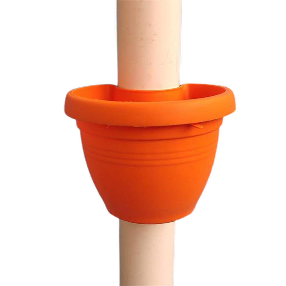 Qiekenao Downspout Garden Flower Pot, Drain Pipe Flower Pot Gardening Flower Pot Beautiful and Durable Hanging Flower Pot Drain Pipe Flower Pot Stand