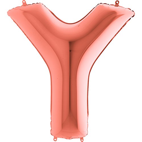 Toyland® 40" Foil Letter Balloon - Party Decorations (Rose Gold, Letter Y)