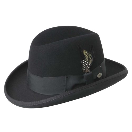 Bailey of Hollywood Men Godfather Homburg Black Xl
