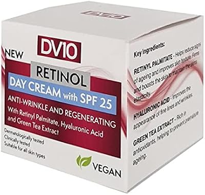 Derma V10 Retinol Day Cream SPF 25 50ml - Anti-Aging Face Moisturiser