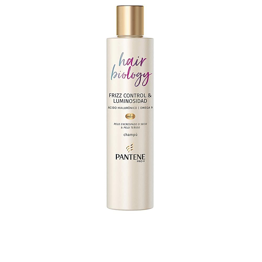 Pantene Pro-V Hair Biology Frizz Control and Luminosity Shampoo 250 ml, for Frizzy or Dry Hair and Coloured Hair