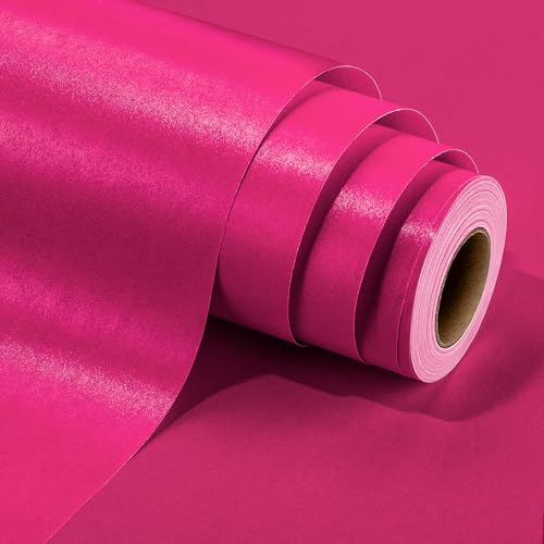 Yarcony Shimmer Hot Red Wrapping Paper Roll