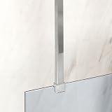 Milano Portland 820mm Ceiling Shower Enclosure Support Arm Bar Chrome Stainless view 2