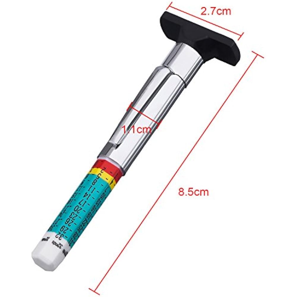 Tire Gauges 2 Pack Color Tyre Tread Depth (Green) Automotive eBay