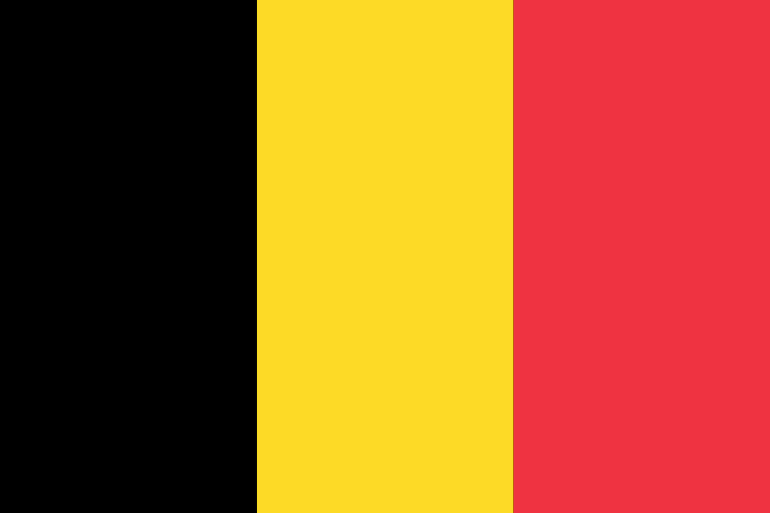 Premium Flag - 90 x 150 cm / 150 cm / 90 cm - Made of Polyester with Golden Eyelets - Durable and Weatherproof (Belgium) — image 1