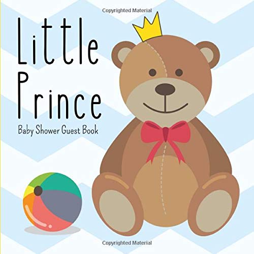 prince teddy bear baby shower