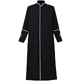 Men's Clergy Cassock Church Minister Robe Vestment for Pastor