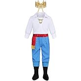 Lgandpg Prince Eric Costume for Boys Charming Fancy Dress Up Halloween Outfit