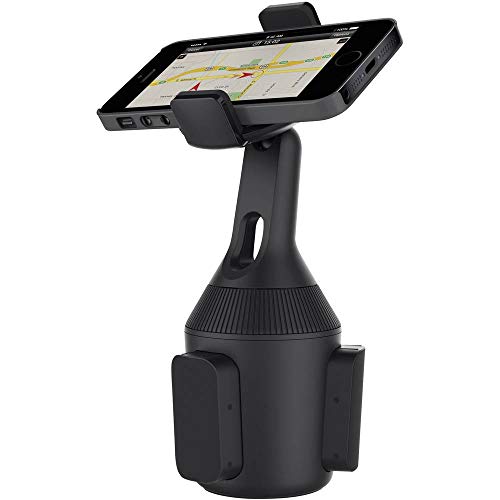 Belkin Kfz-Becherhalterung fuer Smartphones (Becherhalterung fuer iPhone 14/14 Plus, 14 Pro, 14 Pro Max, 13, 12, 11, XS Max, XS, XR, X, SE, 8/8 Plus, Samsung, LG, Sony, Google etc.)