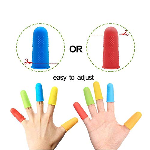 15 Pieces Hot Glue Gun Finger Caps Silicone Finger Protectors for Hot