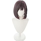 Xingwang Queen Anime Cosplay Wig Short Brown Bob Party Wigs for Women Girls