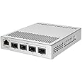 MikroTik 5-Port Desktop Switch, 1 Gigabit Ethernet Port, 4 SFP+ 10Gbps Ports (CRS305-1G-4S+IN)