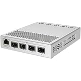 MikroTik 5-Port Desktop Switch, 1 Gigabit Ethernet Port, 4 SFP+ 10Gbps Ports (CRS305-1G-4S+IN)