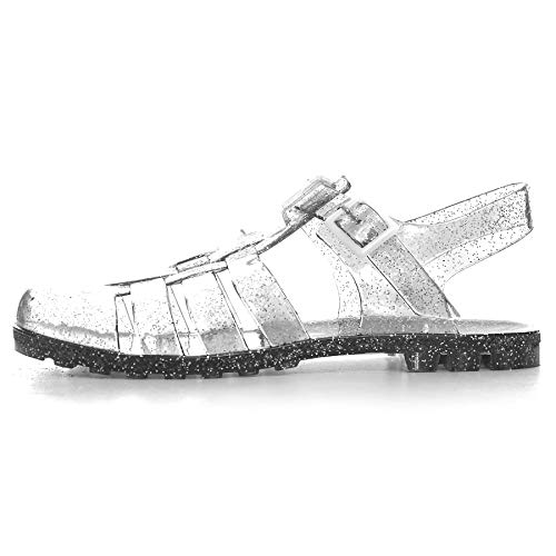 black jelly shoes womens
