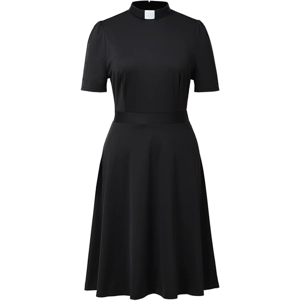 Allegra K Women's V-Neck Puff Sleeve Dress - Flowy A-Line Tie Waist Pleated Casual Midi Dress