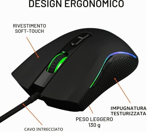 G-Lab Combo Yttrium - Set di tastiera e mouse da gioco, Combo 3 in 1 con tastiera da gioco QWERTY 105 tasti, mouse da gamer 2600 dpi, tappetino per mouse gamer - PC/PS4/PS5 (nuova versione)