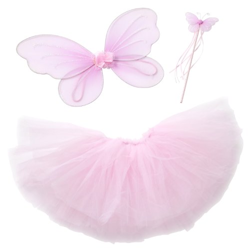 Butterfly Craze Fairy Princess Tutu Costume Set For Girls Dress up and Ballet Dance