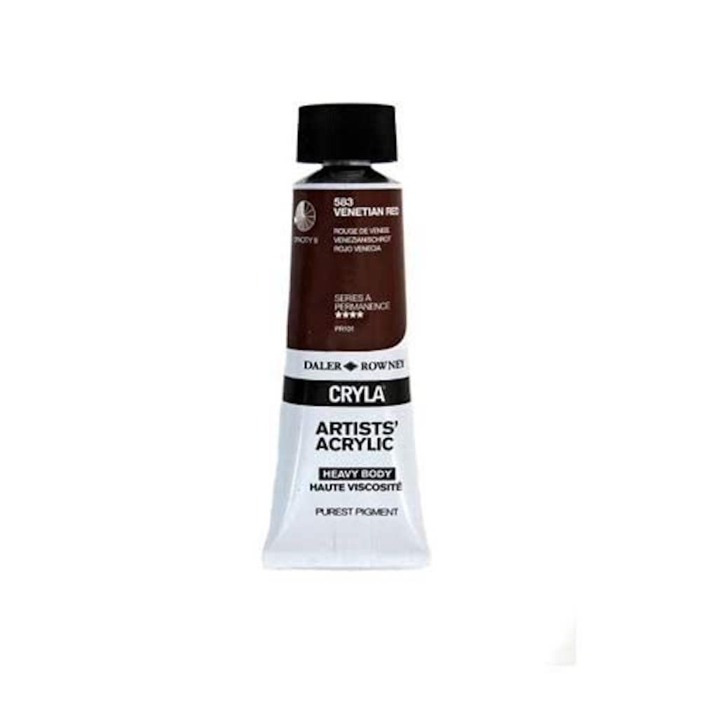 Daler-Rowney Cryla Acrylic 75 ml Venetian Red, Professional Artists