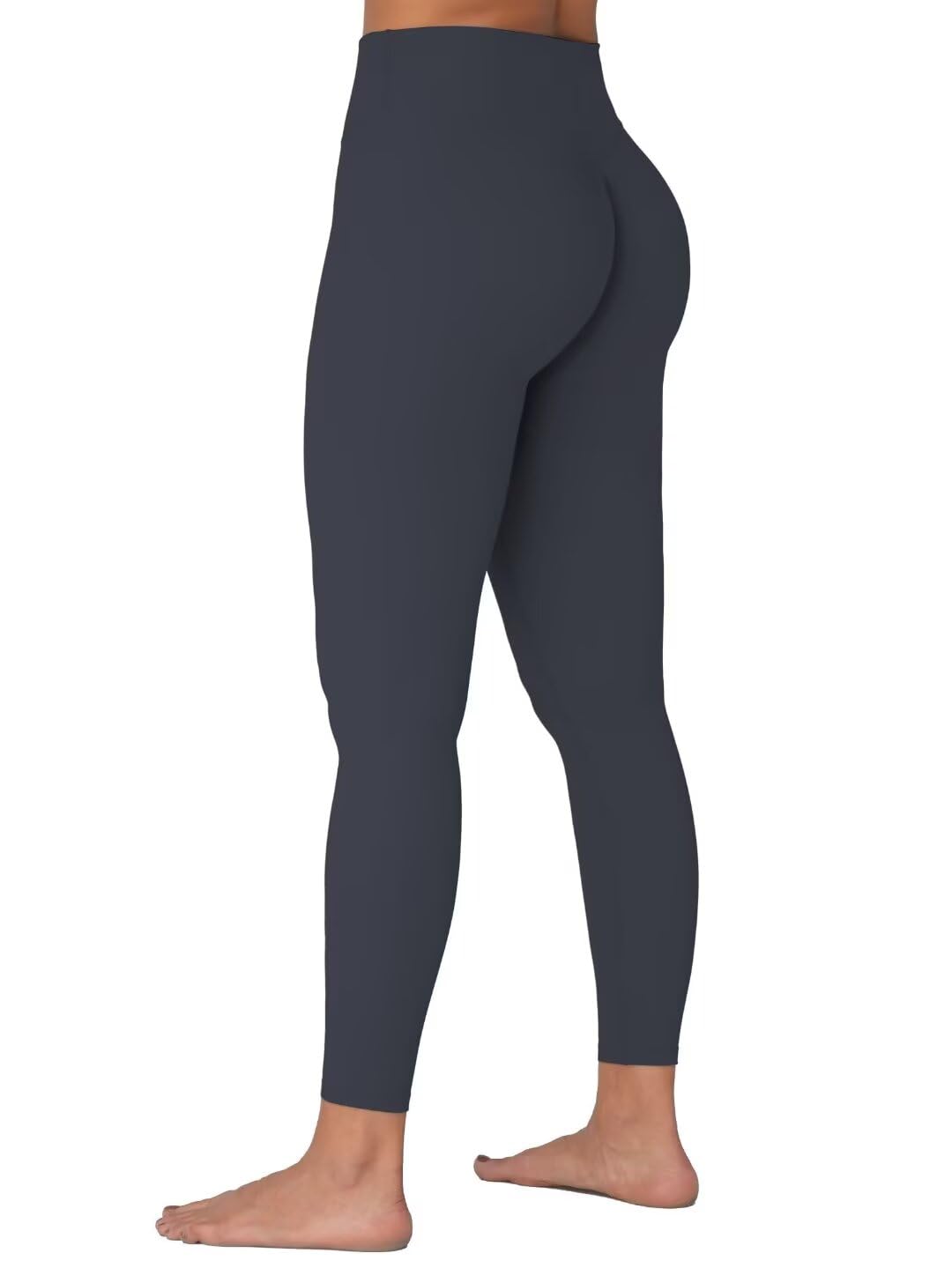 Photo 1 of Sunzel Sunzfly Invisible Butt Scrunch Workout Leggings for Women, Butt Lifting High Waisted Gym Yoga Pants with Tummy Control 25" Light Grey Large