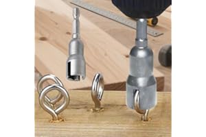 2-Piece Wing Nut Drill Bit Set, Slot Wing Nuts Drill Bit Socket, 1/4" Hex Shank for Panel Nuts, Screws & Bolts