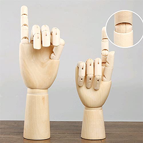 Wood Artist Drawing Manikin Articulated Mannequin with Wooden Flexible Fingers 10