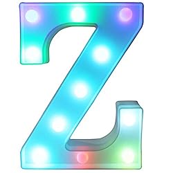 Pooqla Colorful LED Marquee Letter Lights with