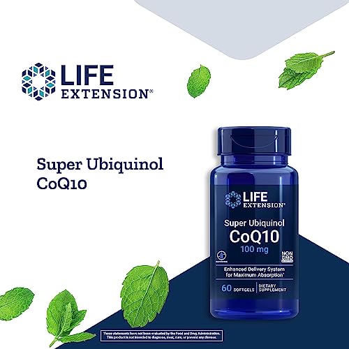 Life Extension Super Ubiquinol CoQ10 100 mg For Heart Health & Anti