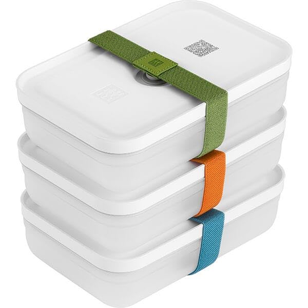 ZWILLING 36801-322-0 Vakuum Lunchboxset Taille L Flach 6-teilig aus Plastic