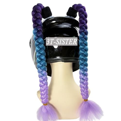 3T-SISTER Braids Pigtails Suction Cup